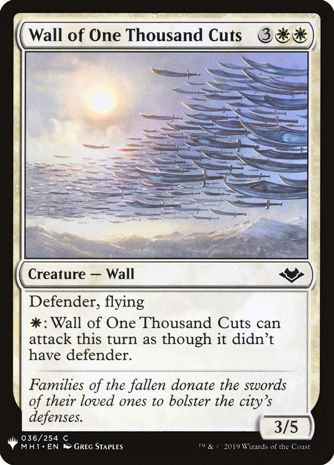 Wall of One Thousand Cuts [Mystery Booster] | Exor Games Truro