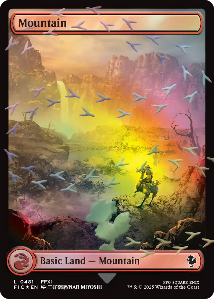 Mountain (Chocobo Track Foil) [FINAL FANTASY Commander] | Exor Games Truro