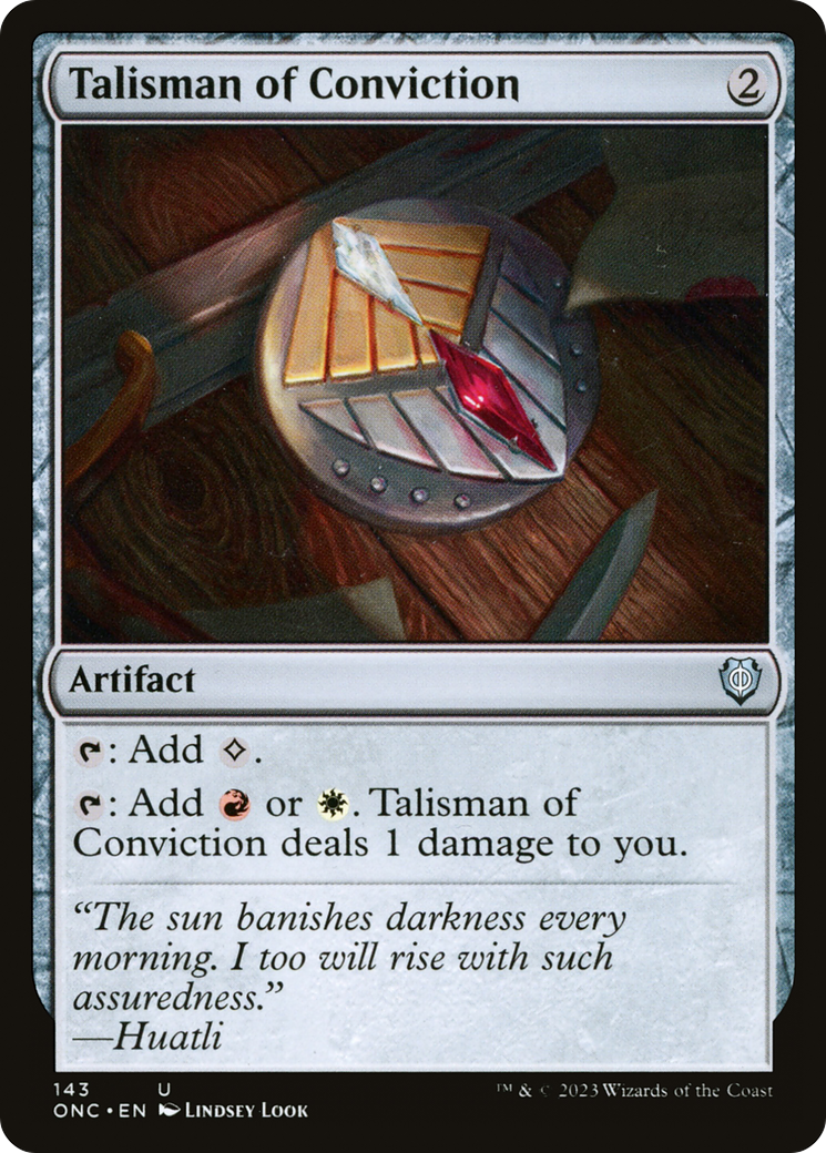 Talisman of Conviction [Phyrexia: All Will Be One Commander] | Exor Games Truro