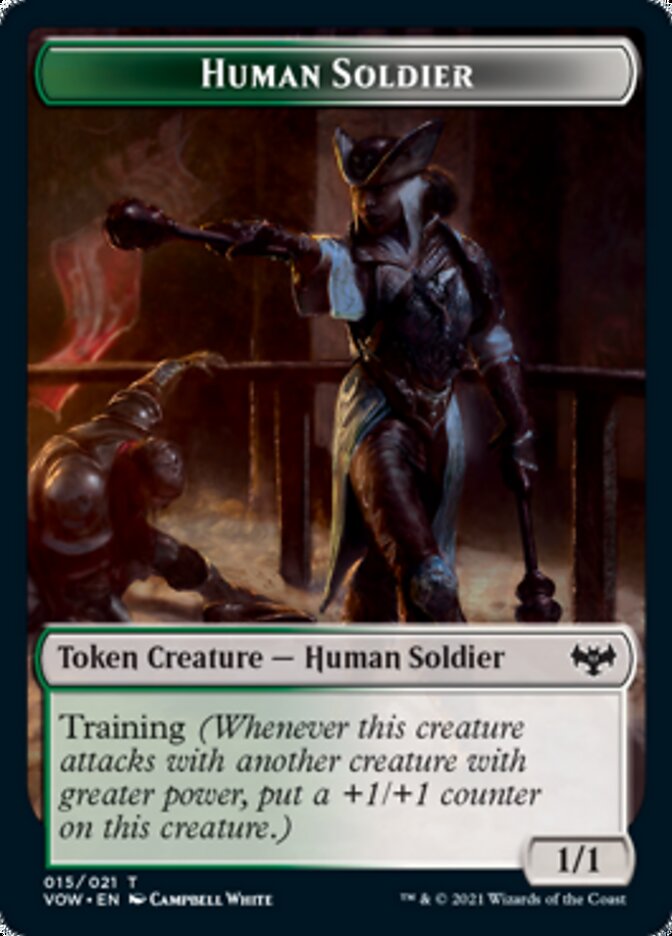 Insect // Human Soldier Double-Sided Token [Innistrad: Crimson Vow Tokens] | Exor Games Truro