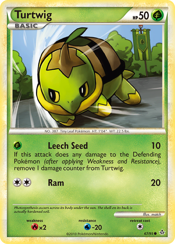 Turtwig (67/95) [HeartGold & SoulSilver: Unleashed] | Exor Games Truro