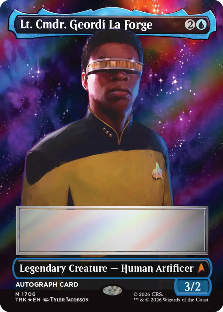 Lt. Cmdr. Geordi La Forge (Borderless) (Signed) [Star Trek] | Exor Games Truro