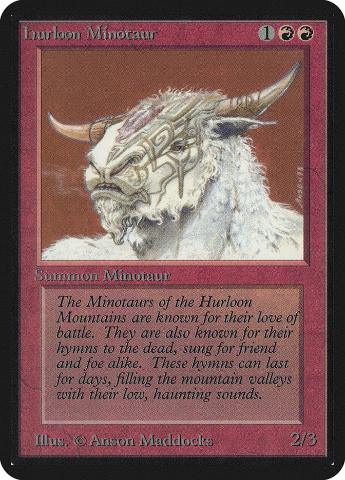 Hurloon Minotaur [Alpha Edition] | Exor Games Truro