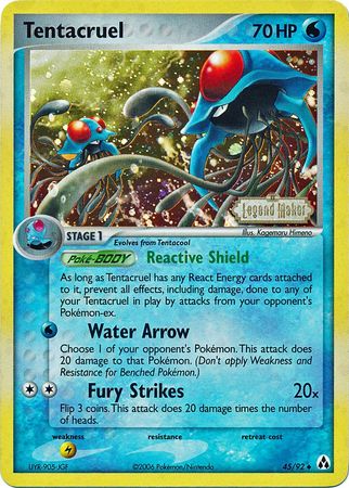 Tentacruel (45/92) (Stamped) [EX: Legend Maker] | Exor Games Truro