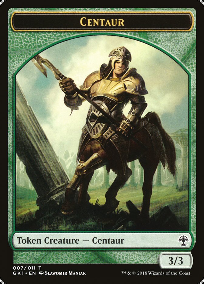 Elemental // Centaur Double-Sided Token [Guilds of Ravnica Guild Kit Tokens] | Exor Games Truro