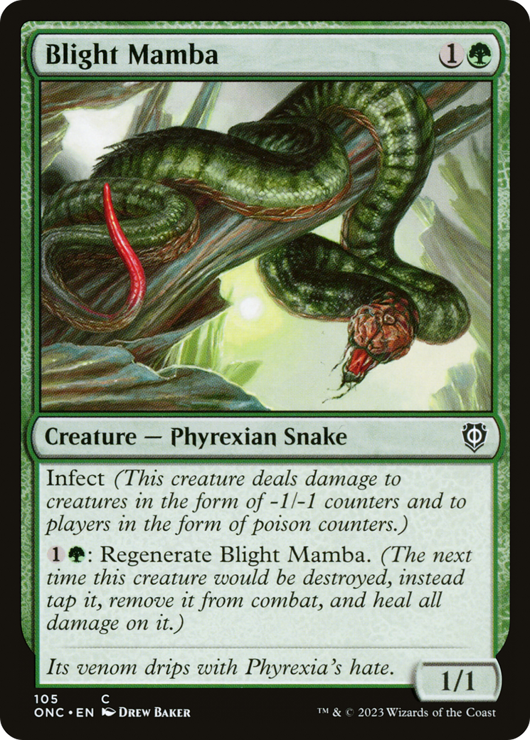 Blight Mamba [Phyrexia: All Will Be One Commander] | Exor Games Truro