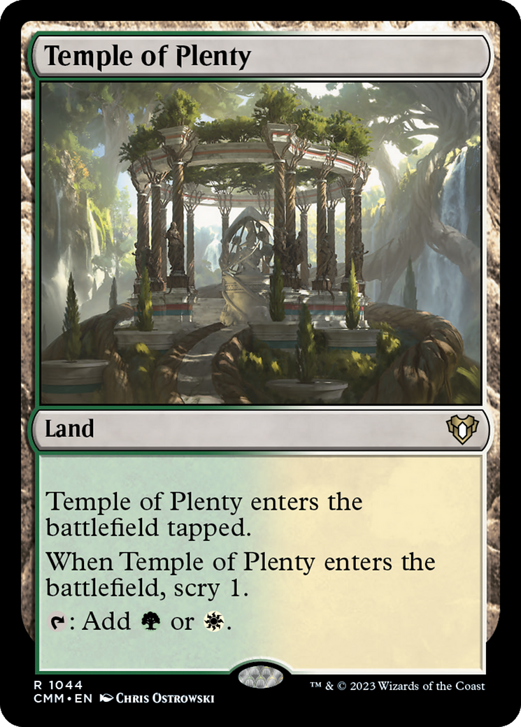 Temple of Plenty [Commander Masters] | Exor Games Truro