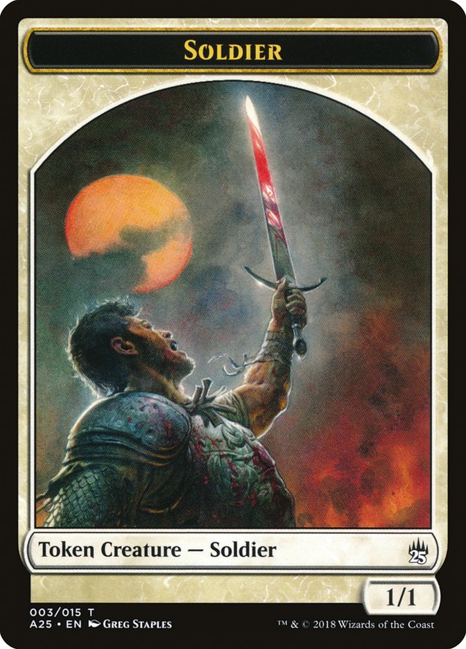 Soldier Token [Masters 25 Tokens] | Exor Games Truro