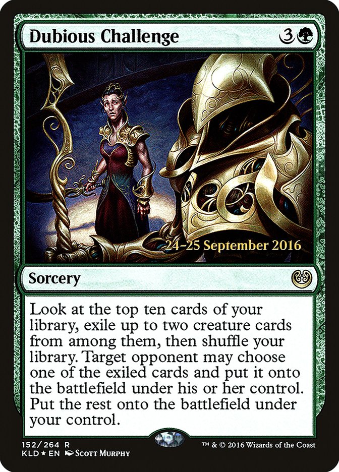 Dubious Challenge [Kaladesh Prerelease Promos] | Exor Games Truro