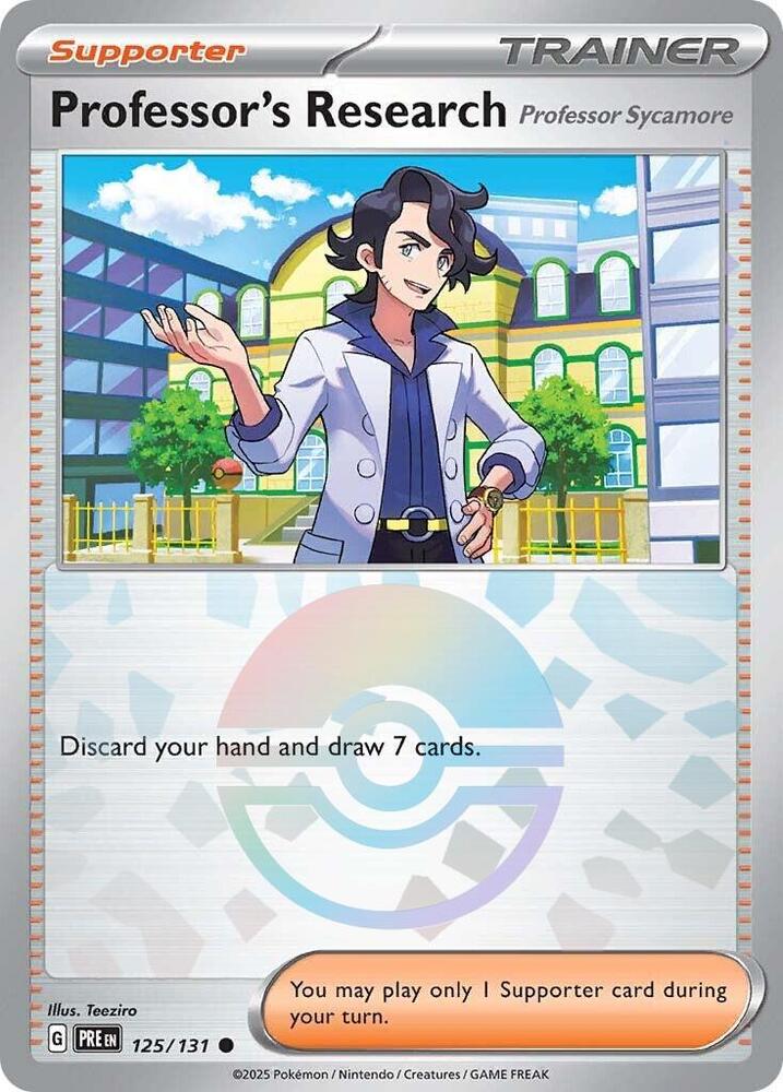 Professor's Research (125/131) [Professor Sycamore] (Poke Ball Pattern) [Scarlet & Violet: Prismatic Evolutions] | Exor Games Truro