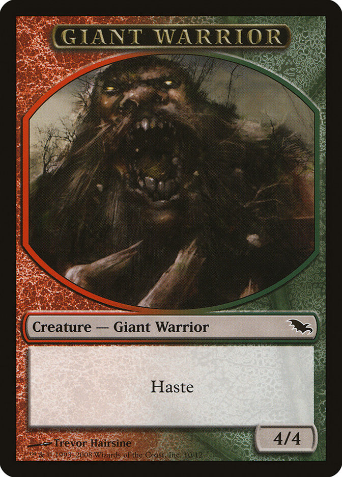 Giant Warrior Token [Shadowmoor Tokens] | Exor Games Truro