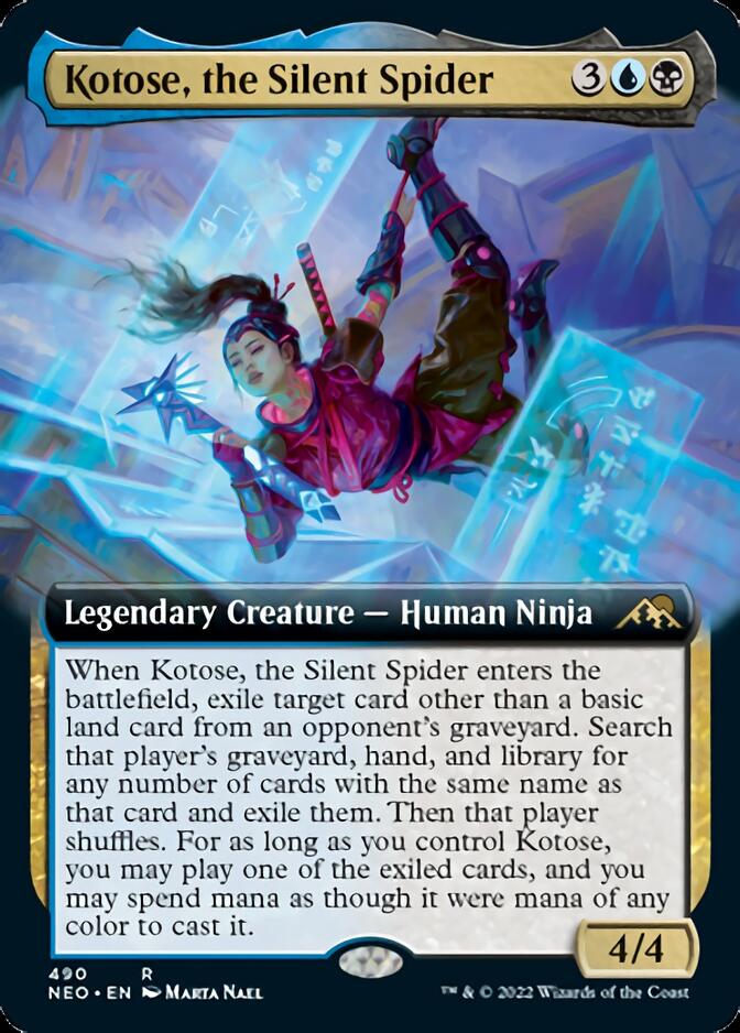 Kotose, the Silent Spider (Extended Art) [Kamigawa: Neon Dynasty] | Exor Games Truro