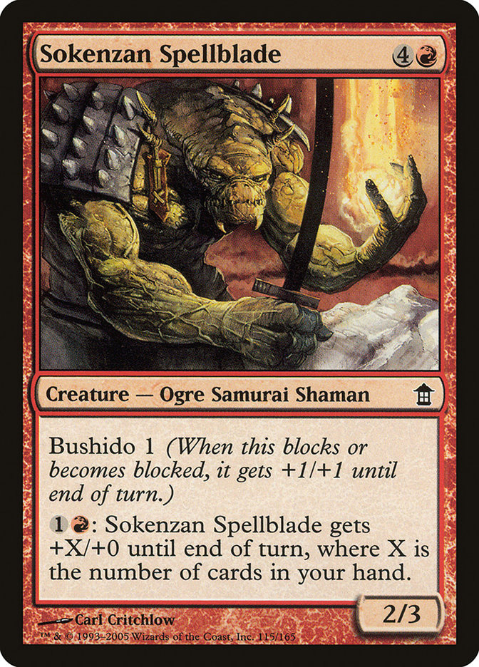 Sokenzan Spellblade [Saviors of Kamigawa] | Exor Games Truro