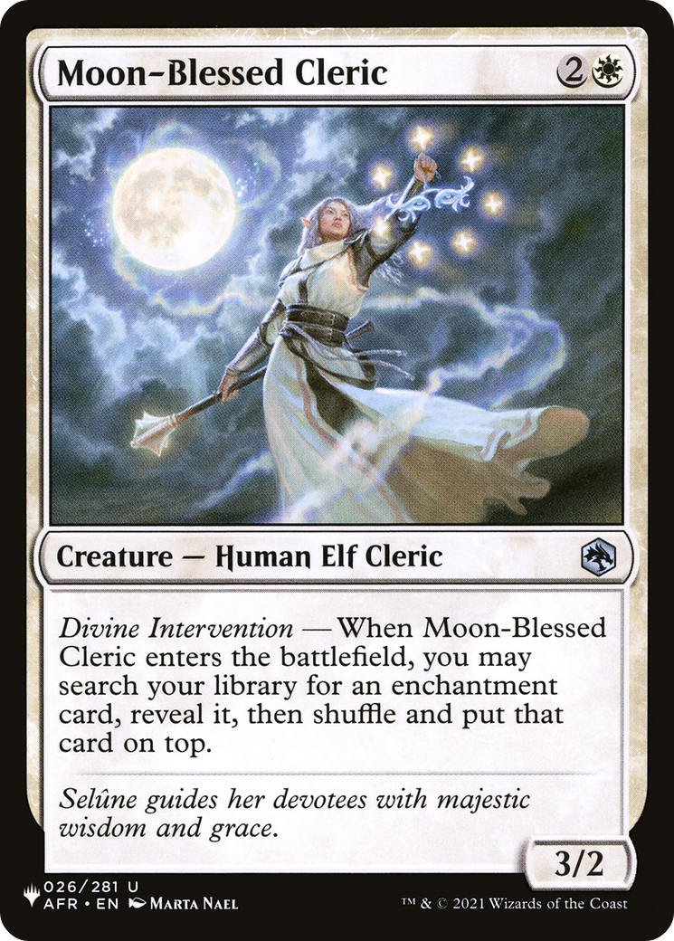 Moon-Blessed Cleric [The List Reprints] | Exor Games Truro