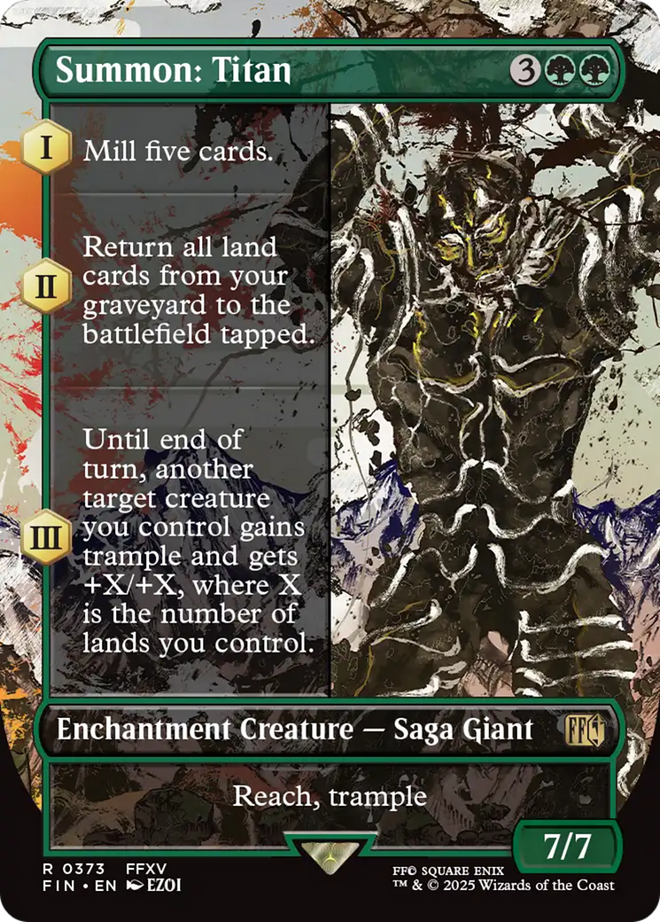 Summon: Titan (Borderless) [FINAL FANTASY] | Exor Games Truro
