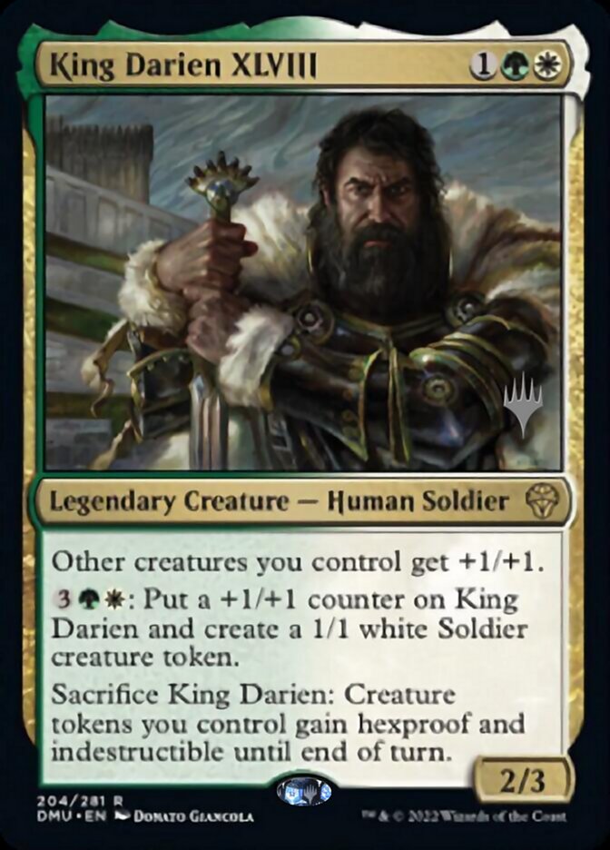 King Darien XLVIII (Promo Pack) [Dominaria United Promos] | Exor Games Truro