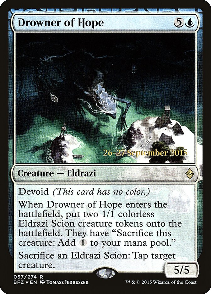 Drowner of Hope [Battle for Zendikar Prerelease Promos] | Exor Games Truro