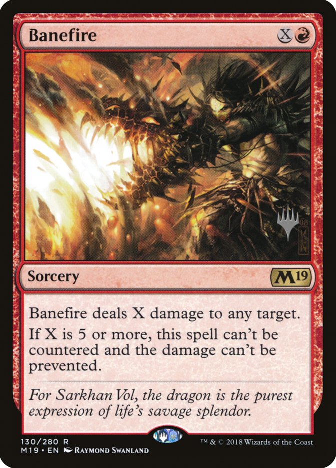 Banefire (Promo Pack) [Core Set 2019 Promos] | Exor Games Truro