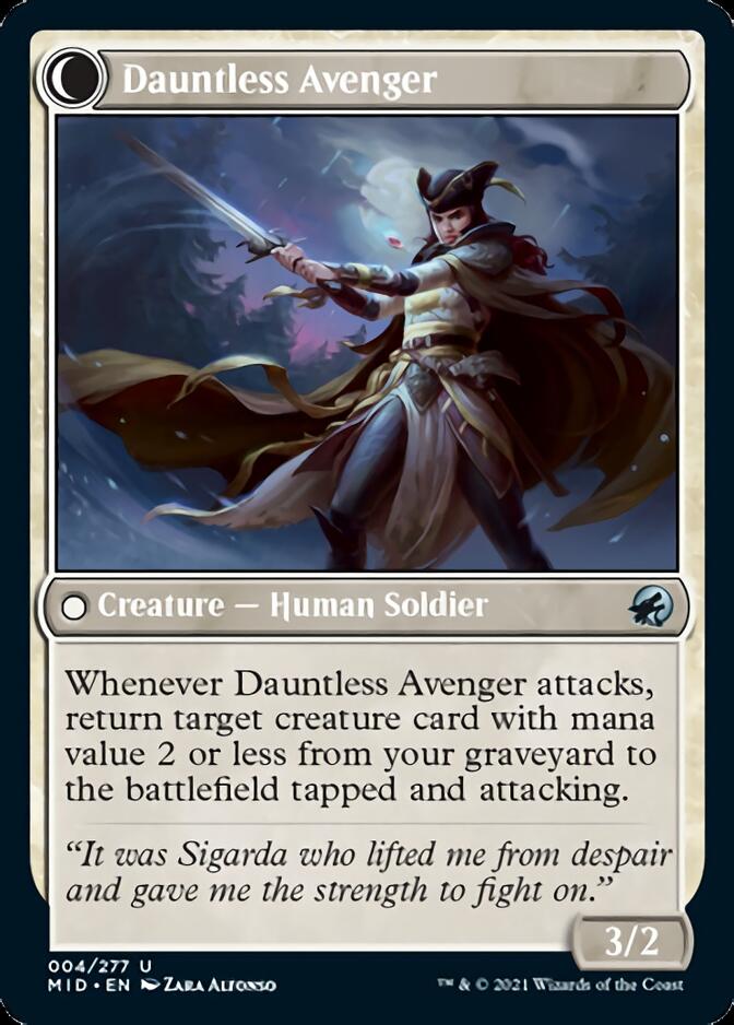 Bereaved Survivor // Dauntless Avenger [Innistrad: Midnight Hunt] | Exor Games Truro