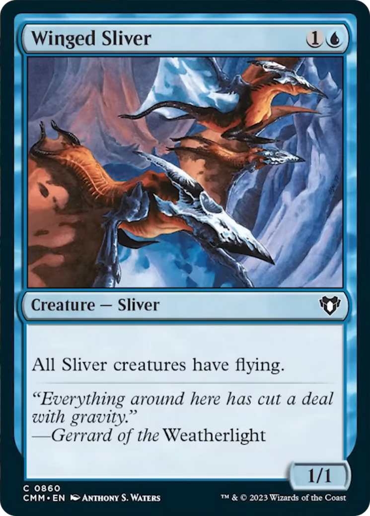 Winged Sliver [Commander Masters] | Exor Games Truro