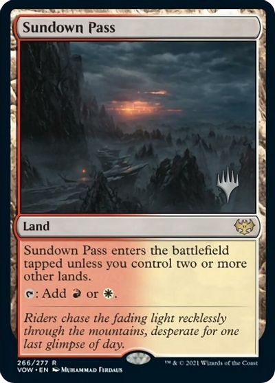 Sundown Pass (Promo Pack) [Innistrad: Crimson Vow Promos] | Exor Games Truro