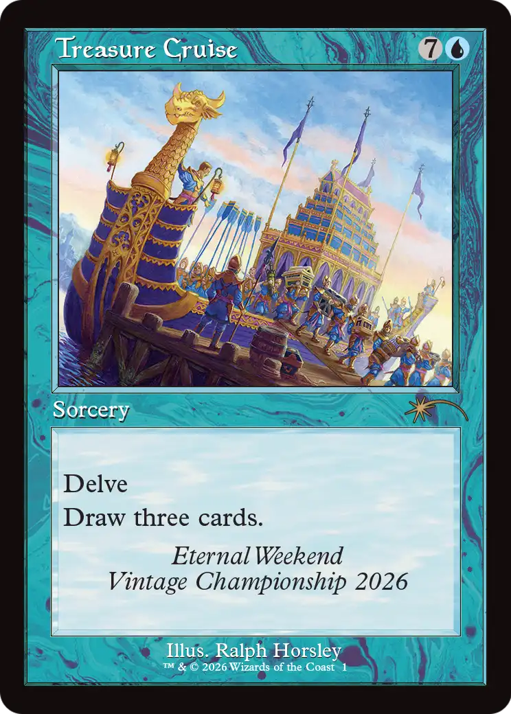 Treasure Cruise (Retro Frame) (Eternal Weekend 2026 Promo) [Eternal Weekend] | Exor Games Truro