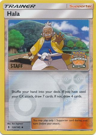 Hala (126/145) (Regional Championship Promo Staff) [Sun & Moon: Guardians Rising] | Exor Games Truro