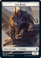 Cat Beast // Construct Double-Sided Token [Zendikar Rising Tokens] | Exor Games Truro