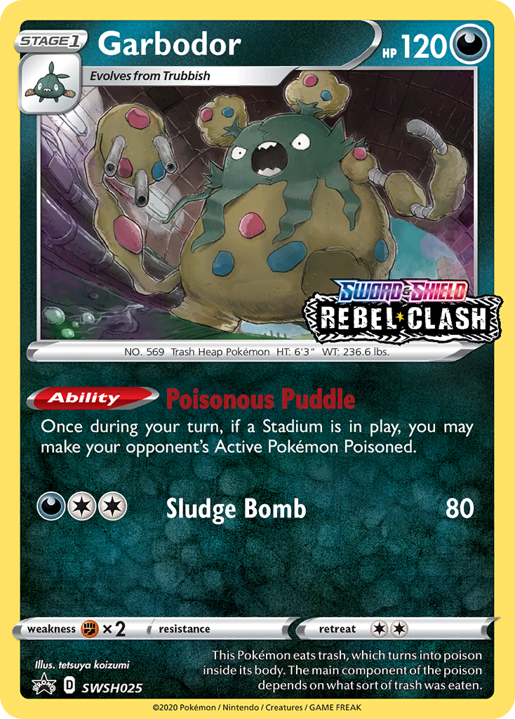Garbodor (SWSH025) (Prerelease Promo) [Sword & Shield: Black Star Promos] | Exor Games Truro