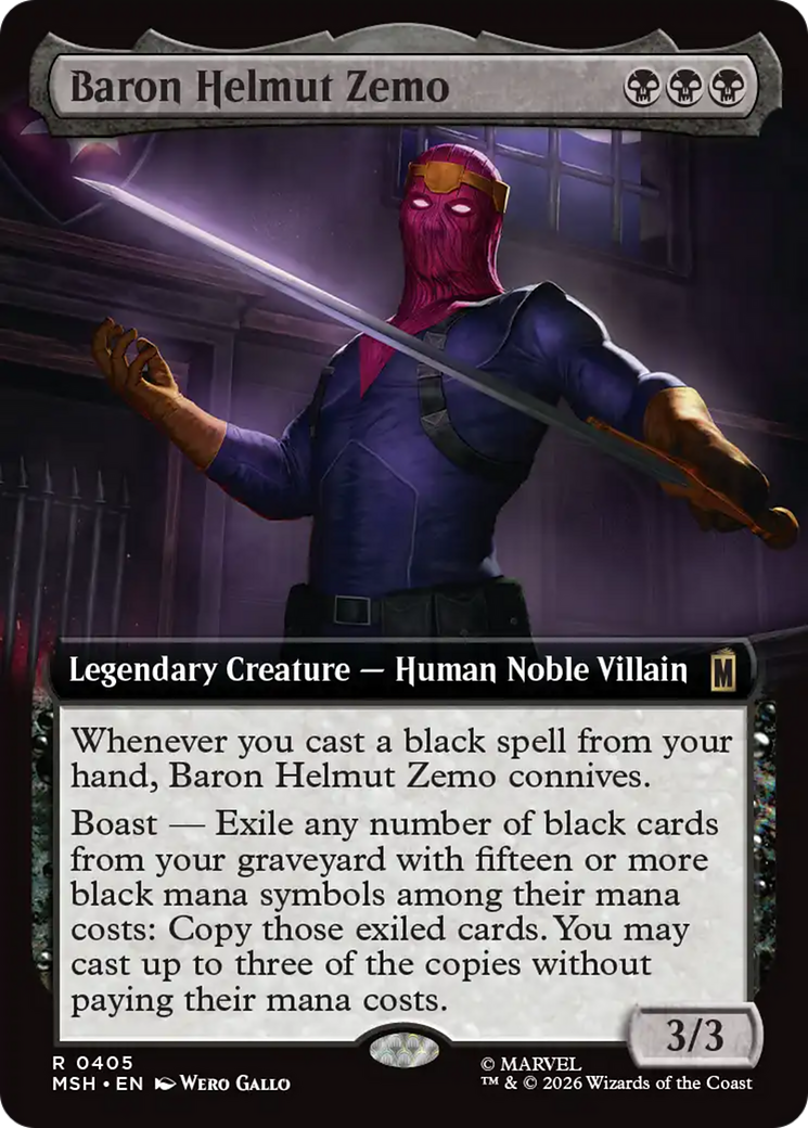 Baron Helmut Zemo (Extended Art) [Marvel Super Heroes] | Exor Games Truro