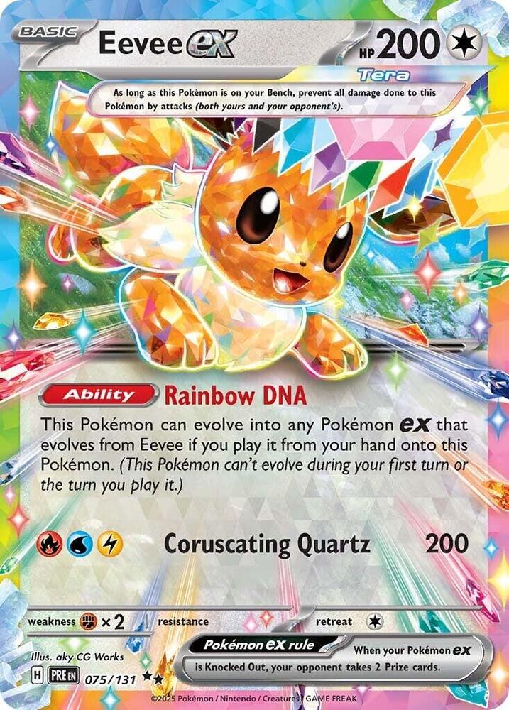 Eevee ex (075/131) [Scarlet & Violet: Prismatic Evolutions] | Exor Games Truro