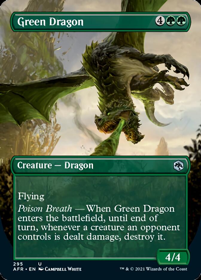 Green Dragon (Borderless Alternate Art) [Dungeons & Dragons: Adventures in the Forgotten Realms] | Exor Games Truro