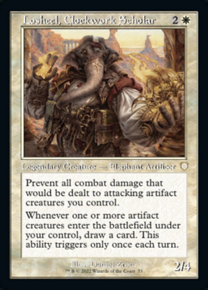 Losheel, Clockwork Scholar (Retro) [The Brothers' War Commander] | Exor Games Truro