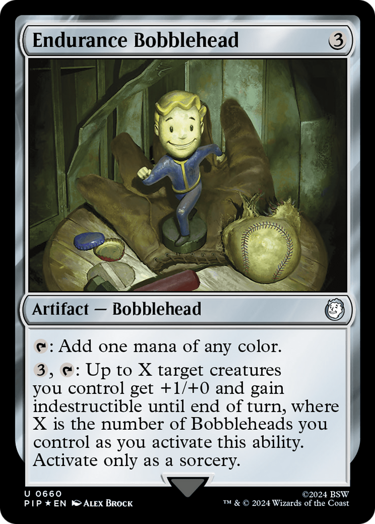 Endurance Bobblehead (Surge Foil) [Fallout] | Exor Games Truro