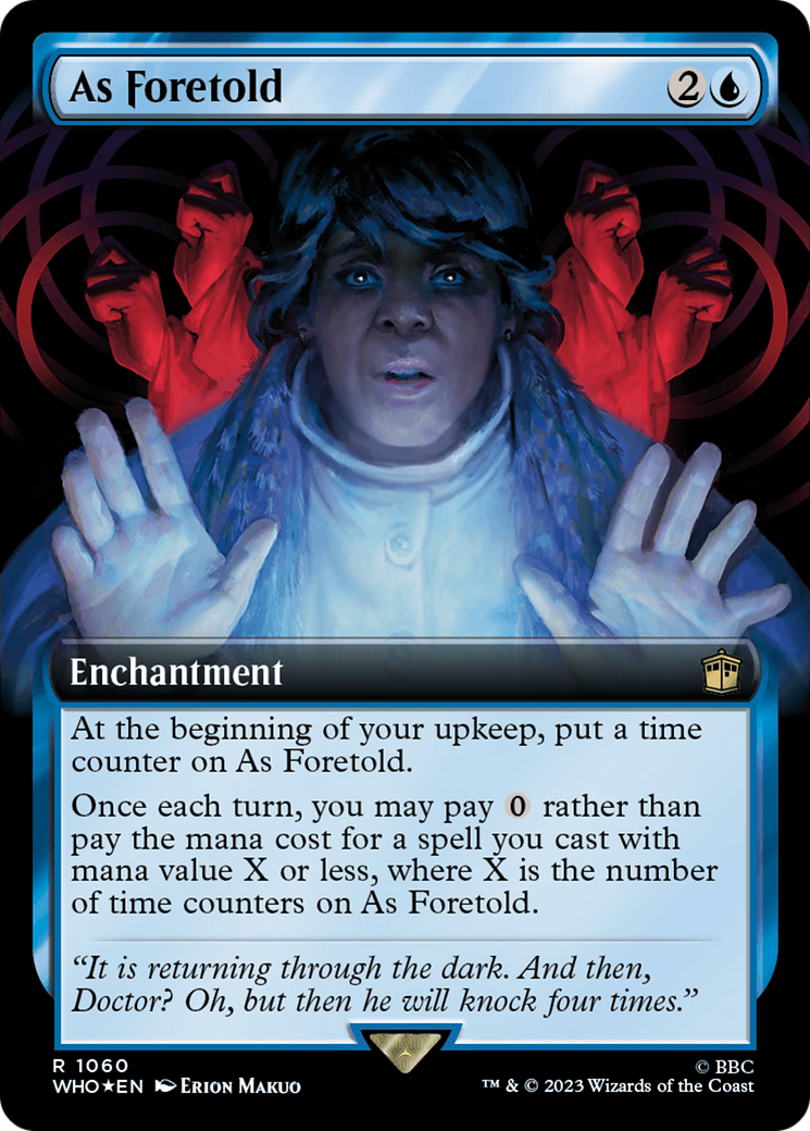 As Foretold (Extended Art) (Surge Foil) [Doctor Who] | Exor Games Truro