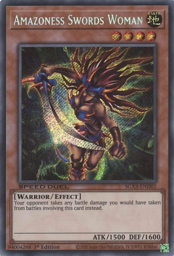 Amazoness Swords Woman [SGX3-END02] Secret Rare | Exor Games Truro