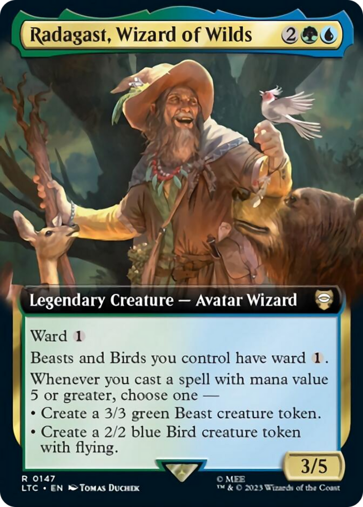 Radagast, Wizard of Wilds (Extended Art) [The Lord of the Rings: Tales of Middle-Earth Commander] | Exor Games Truro