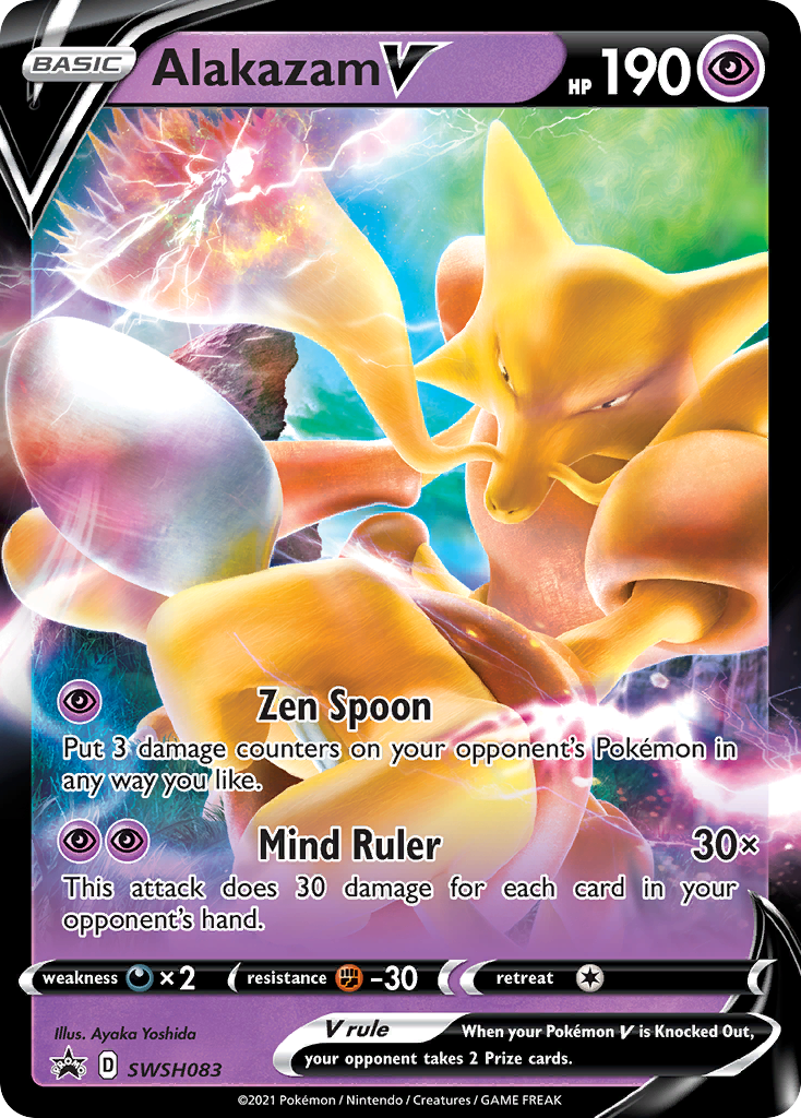 Alakazam V (SWSH083) (Jumbo Card) [Sword & Shield: Black Star Promos] | Exor Games Truro