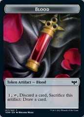 Blood // Human Soldier Double-Sided Token [Innistrad: Crimson Vow Tokens] | Exor Games Truro