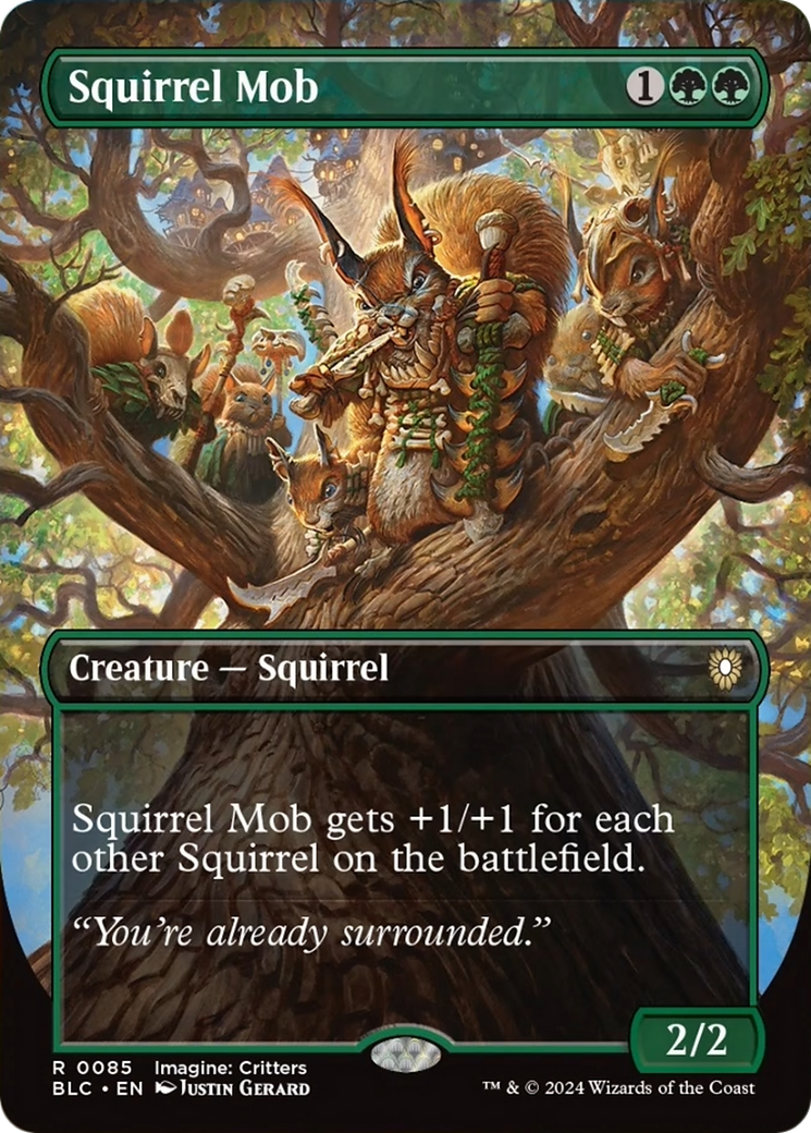 Squirrel Mob (Borderless) [Bloomburrow Commander] | Exor Games Truro