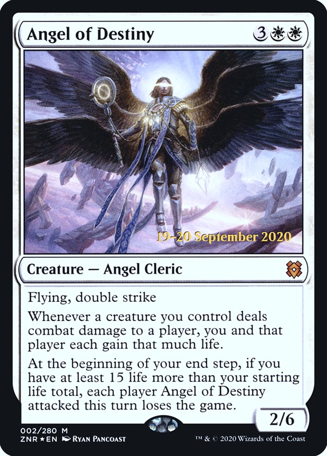 Angel of Destiny [Zendikar Rising Prerelease Promos] | Exor Games Truro