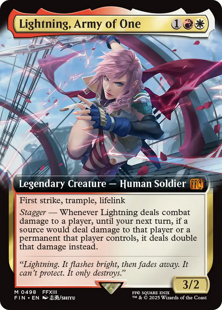 Lightning, Army of One (Extended Art) [FINAL FANTASY] | Exor Games Truro
