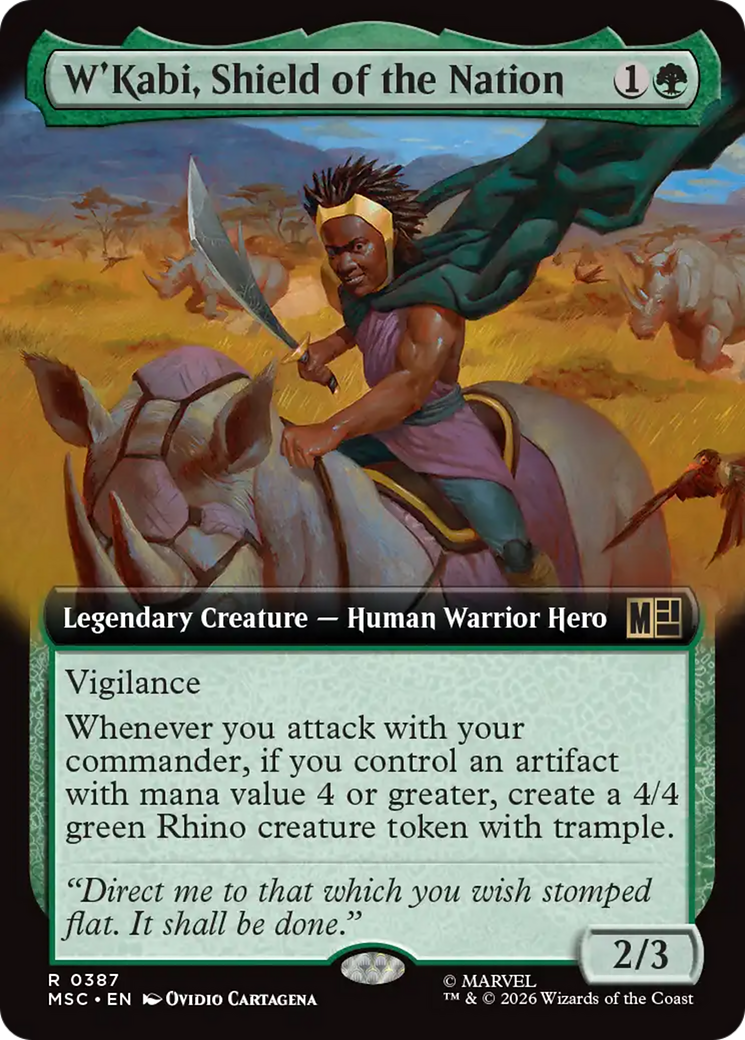 W'Kabi, Shield of the Nation (Extended Art) [Marvel Super Heroes Commander] | Exor Games Truro