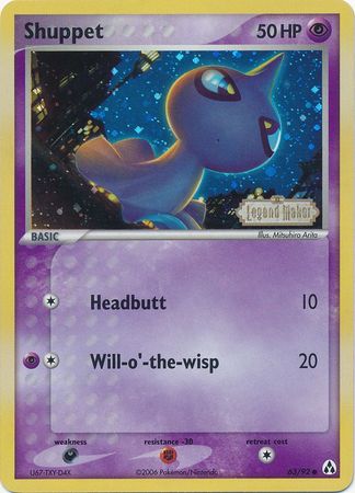 Shuppet (63/92) (Stamped) [EX: Legend Maker] | Exor Games Truro