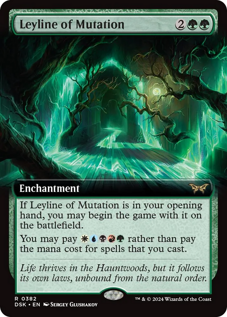Leyline of Mutation (Extended Art) [Duskmourn: House of Horror] | Exor Games Truro