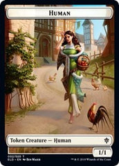 Human // Food (17) Double-Sided Token [Throne of Eldraine Tokens] | Exor Games Truro