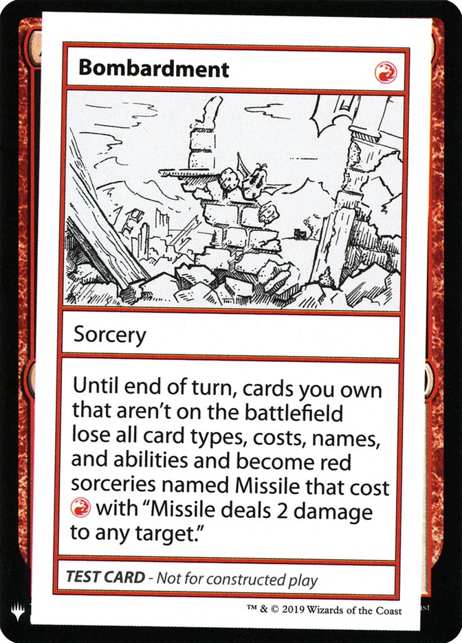 Bombardment [Mystery Booster Playtest Cards] | Exor Games Truro