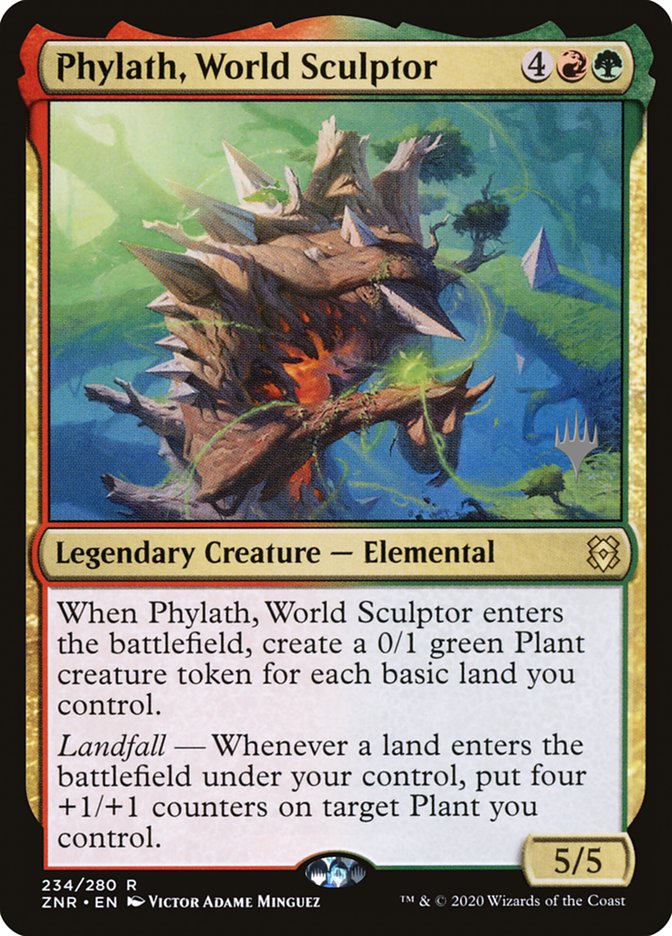 Phylath, World Sculptor (Promo Pack) [Zendikar Rising Promos] | Exor Games Truro