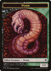 Zombie // Worm Double-Sided Token [Commander 2016 Tokens] | Exor Games Truro