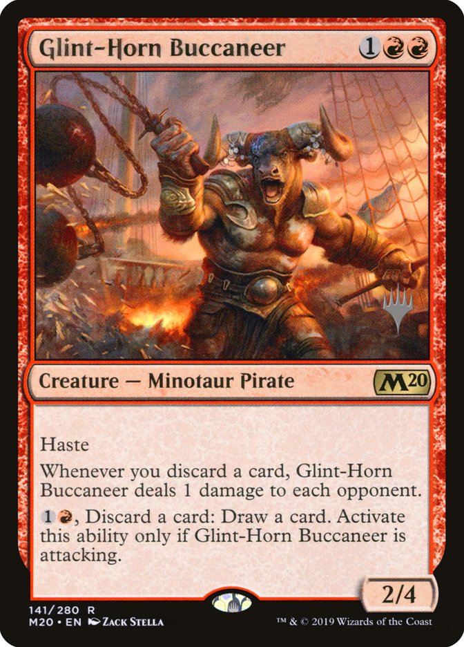 Glint-Horn Buccaneer (Promo Pack) [Core Set 2020 Promos] | Exor Games Truro